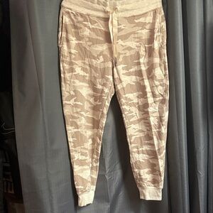 Athleta Beige Camouflage Joggers